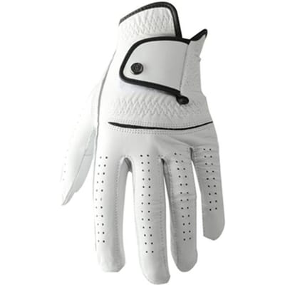 Gants de golf peau de mouton antidérapants respirants durables 23 blanc