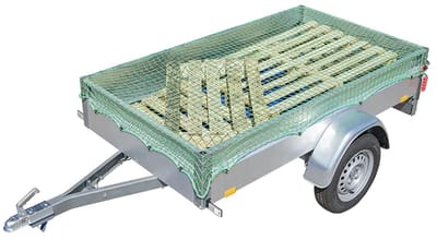 ProPlus Aanhangernet - 1,50x2,70m - Aanhangwagennet - Afdekzeil Aanhanger - Maaswijdte 40x4mm - Groen