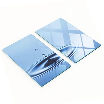 Multifunctionele decoratieve glazen keukenplanken in de vorm van waterdruppels, 2x30x52 cm