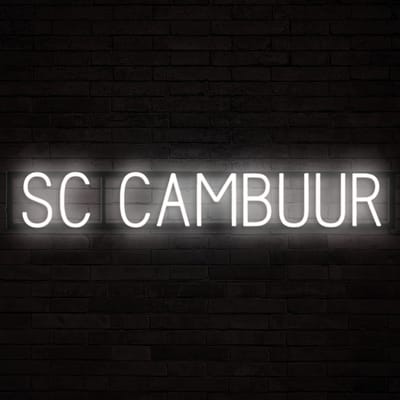 SC CAMBUUR - Lichtreclame Neon LED bord verlicht | SpellBrite | 98,87 x 16 cm | 6 Dimstanden & 8 Lichtanimaties | Reclamebord neon verlichting