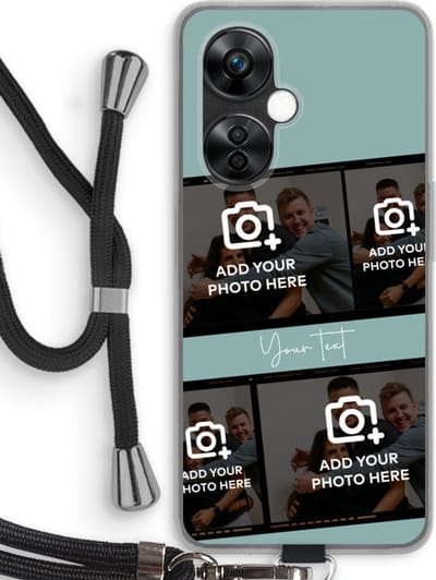 Gepersonaliseerd - Case Company® - Hoesje met koord geschikt voor OnePlus Nord CE 3 Lite hoesje met Koord - Filmrol N°2 - Telefoonhoesje met Zwart Koord - Bescherming aan alle Kanten en Over de Schermrand