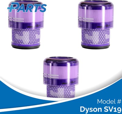 Dyson SV19 Filters (3 Stuks, Plus.Parts® alternatief voor 965241-01)