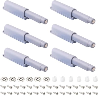 Dailygoods- Deurvergrendeling 6 Stuks - Magnetische Drukvergrendeling - Push to Open - Geschikt voor Kasten - Duurzaam Materiaal - Veelzijdige Toepassing - Deurslot