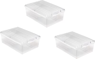 La'Moussawi ® Slimme Opbergdozen Set van 3 met Ventilatie en Deksel voor Veelzijdig Gebruik