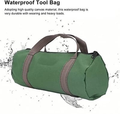 Dailygoods- Gereedschapstas Grote Capaciteit - Waterdicht - Heavy Duty - Multifunctioneel - Draagbaar - Canvasmateriaal - Brede Mond - Werktas