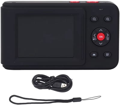 Digitale Camera met Automatische Focus – 16x Zoom, 72MP, LED Invullicht | Adaptieve Fotomodus voor Bijeenkomsten, Feesten en Portretfotografie | Compacte Fotocamera & Videocamera voor Evenementen
