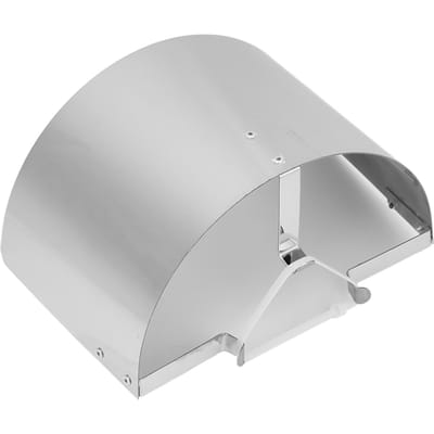 Luchtfilterdeksel Hittebeschermer Roestvrij Staal Auto Accessoire voor 2,5 inch - 3,5 inch Silver white
