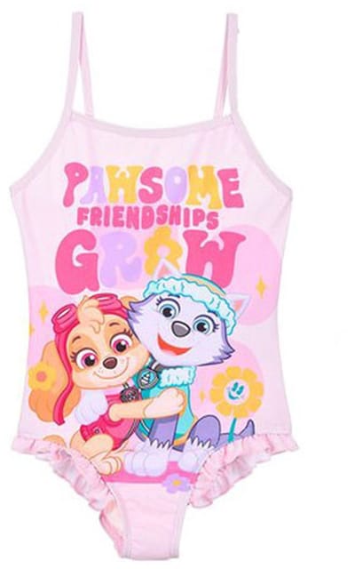 PAW Patrol - badpak - lichtroze - maat 98 - Skye en Everest zwempak