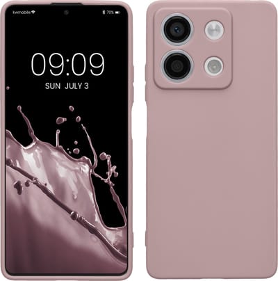 kwmobile telefoonhoesje geschikt voor Xiaomi Redmi Note 13 5G - Hoesje voor smartphone - Precisie camera uitsnede - In licht oudroze