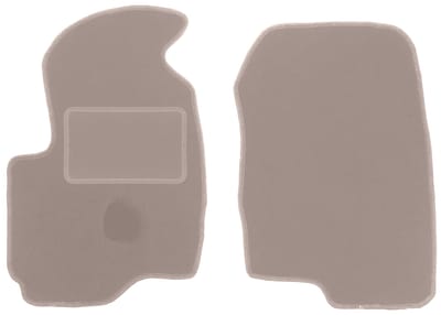 Beige velours matten voor: Mitsubishi Colt VII hatchback (2004-2008)