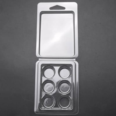 Wax Melt Containers - Wax Molds - Wax Melts Maken - 50 Stuks Set - 6 Cavities - Transparant