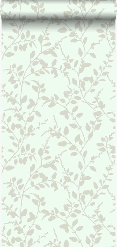 Origin Wallcoverings behang bladeren zeegroen - 53 cm x 10.05 m - 345932