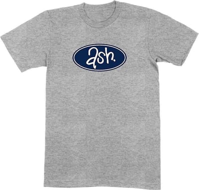Ash - Retro Logo Heren T-shirt - S - Grijs