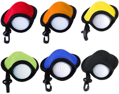 Allecto - Golfbal Cleaner Pouch - Waszak voor Golfballen - Waterdichte Tas - Zwart - Ideaal voor Golfliefhebbers - Geschikt voor Golfkarren en Golf...