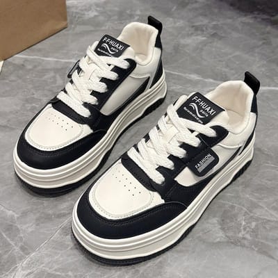 Forrest Gump Schoenen Dames Lente Nieuwe Boardschoenen Casual Sportschoenen Veelzijdige Kleine Witte Schoenen Antislip Duitse Trainingsschoenen 40 black