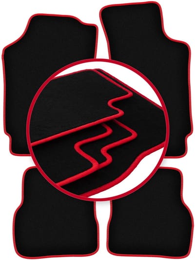 CARLUX-RED automatten voor: Skoda Felicia hatchback, stationwagen (1994-2001)