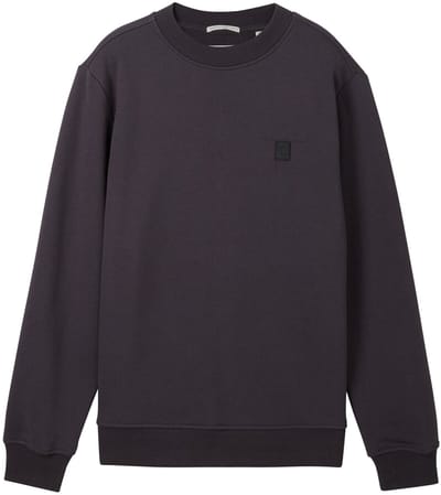 Tom Tailor - Basic katoenen sweatshirt - Maat 152 - coal grey