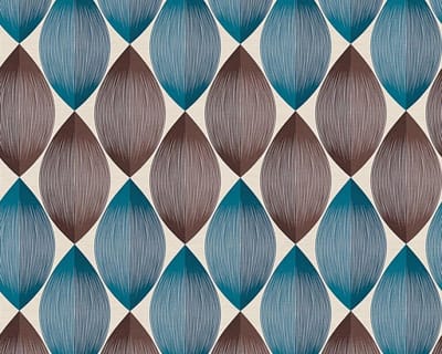 GRAFISCHE BOLLEN BEHANG - Beige Blauw Bruin - AS Creation Adelaide