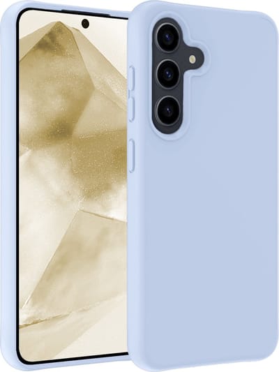 Hoesje - Geschikt voor Samsung Galaxy A55 - Sterk & Shockproof - Hoes Cover - Siliconen Case - Telefoonhoesjes - Lichtblauw