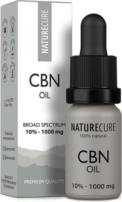 Nature Cure CBN + CBD-olie 10% - 1000 mg- Broad Spectrum  10 ml