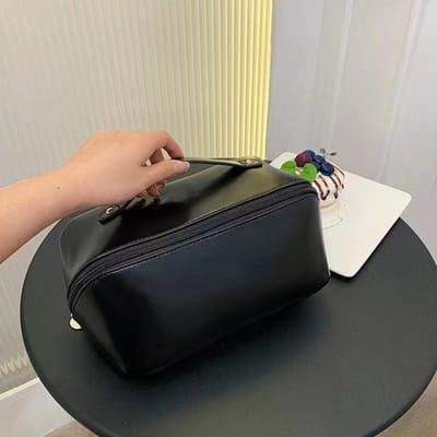Make-Up Tas - Kleur: Zwart - Make Up Etui - Make Up Reistas - Toilettas - Make Up Organizer - Multifunctionele Toilettas - Cadeau voor Vrouw, Moeder & Vriendin - XL Makeup Tas - Grote Makeuptas - Make-up Organizer - Grote Toilettas Reizen