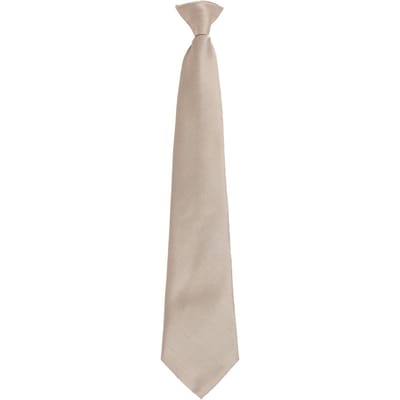 Premier Colours Orginals Fashion Clip-On Stropdas (Kaki Grijs)
