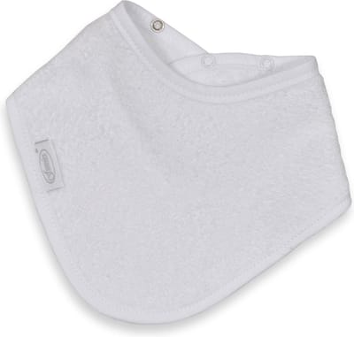 Funnies Bandana Slabber Junior 38 Cm Katoen Wit