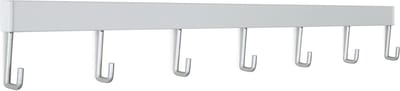 STAS Wandrek / Kapstok – 60cm - Wit - universeel ophangrek en kapstok voor jas, tas en accessoires