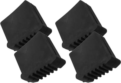 Laddervoetjes - Ladderbeschermers Trapladder - Vloer Beschermen - Universele Compatibiliteit - 8.8 x 8 x 3.5 cm - Zwart