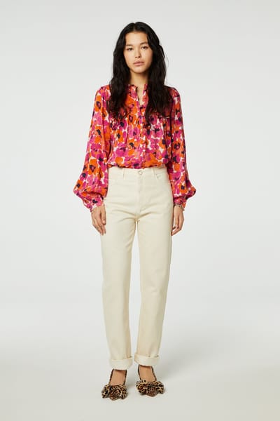 Fabienne Chapot Lola Straight Cream White Maat: W26L32 | Straight Jeans Outlet | Dames | Wit