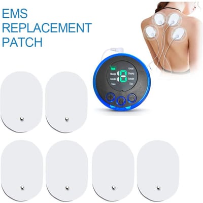 EMS Mini Massagepleister Handig, Schouder, Nek en Nek Massageapparaat - Thuis Elektrische Meridianpuls USB Opladen wit