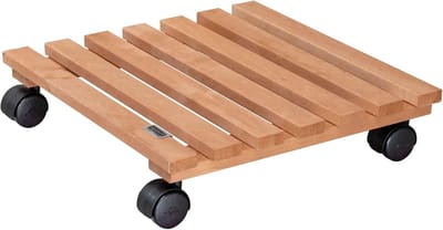 Plantenroller Houten Vierkant voor Binnen - FSC Gecertificeerd - Max 100 kg