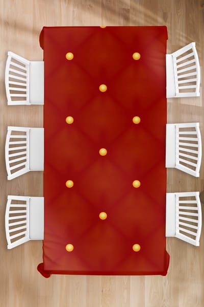 Kerst Tafelkleed - Kerstmis Decoratie - Tafellaken - Patronen - Kerst - Goud - Stippen - 130x260 cm - Kerstmis Versiering - Tafeldecoratie Kerstmis - Kerstdecoratie tafel - Tafelversiering