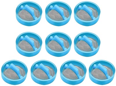 Dailygoods- Waterinlaatklep 10 Stuks - Wasmachine Filter - Slang Accessoire - Zeeffilter - Kunststof - Roest- en slijtvast - Wasmachinefilter