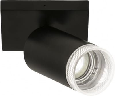 Lumidora Opbouwspot 31412 - DANI - GU10 - Zwart - Transparant - kleurloos - Kunststof - Badkamerlamp - IP21
