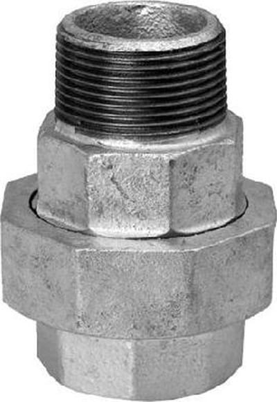 Koppeling - 1/4" - No. 341 bi. bu.dr. - DVGW en SVGW certificaat - staal gegalvaniseerd