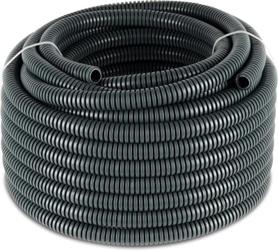 Isoleerbuis Flexibel - Leidingbuis PVC - Elektrische Installatie - Moeilijk Ontvlambaar - 50 meter - Grijs