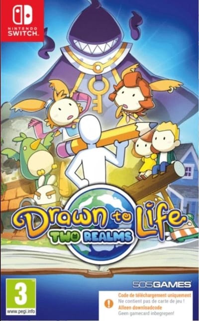 Drawn Aan Life: Two Realms (Code in A Box) - Nintendo Switch - Adventure
