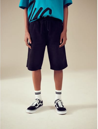 Next - Jongens - Bermuda-shorts met trekkoord - Zwart