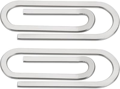 Dailygoods- Geldclip Minimalistisch Ontwerp - Roestvrij Staal - Lichtgewicht - 6,5 cm x 2,5 cm - Duurzaam - Stijlvol Design - Portemonnee