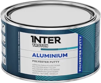TROTON 1,8 KG Aluminium plamuur | Voor diepe scheuren en diepe gaten | Ijzer, staal & aluminium | Plamuur voor auto | Met verharder