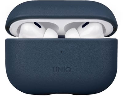 Uniq Terra Echt Lederen Case voor de Apple AirPods Pro 2 - Space Blue