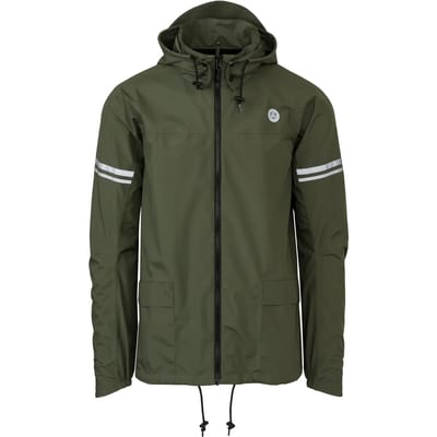 AGU Original Regenjas Essential – 100% Waterdicht – Poray 5.000 – Gerecycled Materiaal – Dames & Heren – Groen - S