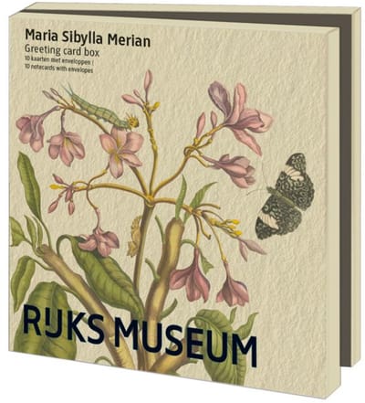 Kaartenmapje met env, vierkant: Sibylla Merian, Rijksmuseum