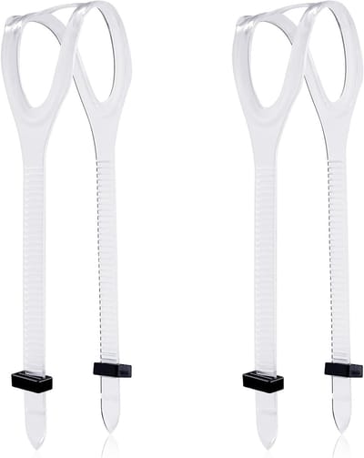 Diving Mask Band Set voor Snorkelen en Duiken, Universele Silikonensluiting voor Comfort en Stabiliteit, Transparante Kleur