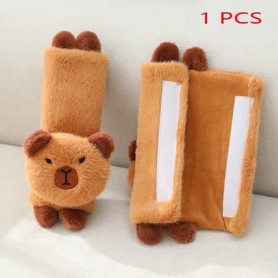 Autostoel Hoofdsteun Neksteun Capybara Pluche Schouderbescherming Charmante Tissuehouder Kawaii Auto Decoratie van Auto-accessoires Pluche Speelgoed Cadeau