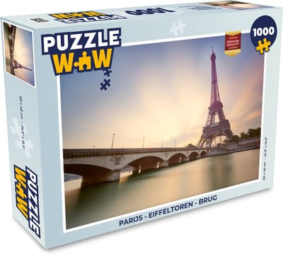 Puzzel Parijs - Eiffeltoren - Brug - Legpuzzel - Puzzel 1000 stukjes volwassenen