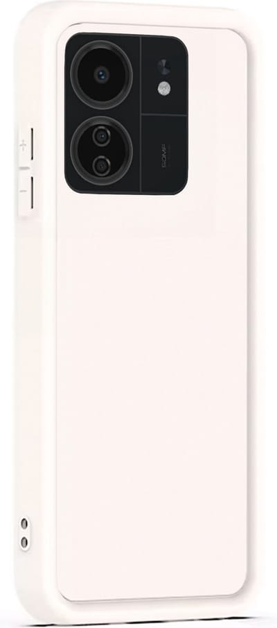 Hoesje geschikt voor Xiaomi Redmi 13C 4G & 5G / Poco C65 / Poco M6 - Versterkte randen - Bescherming Camera & Scherm - Matte Design Sand Beige