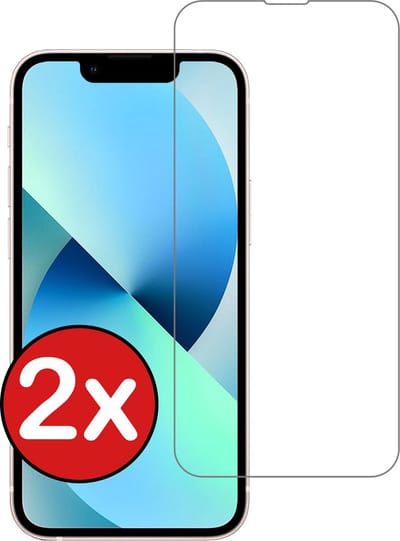 Screenprotector - 2 Stuks - Geschikt voor Apple iPhone 14 - Volledige Dekking - Beschermglas - Gehard Glas - Tempered Glass - Screen Protector
