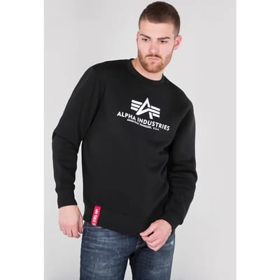 Sweatshirt met logoprint model 'BASIC SWEATER'